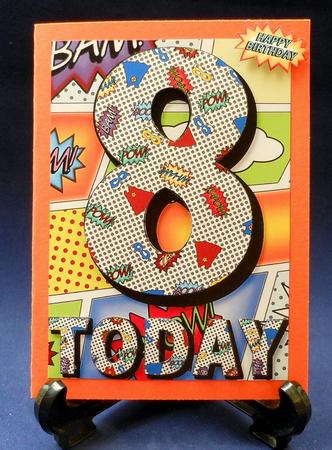 8 Today Comic Book Birthday A5 by Michelle Chivers
