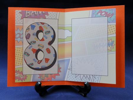 8 Today Comic Book Birthday A5 Insert by Michelle Chivers