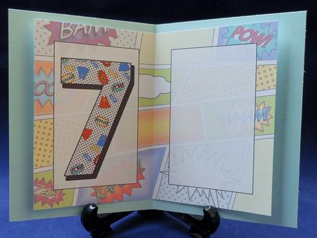 7 Today Comic Book Birthday A5 Insert by Michelle Chivers
