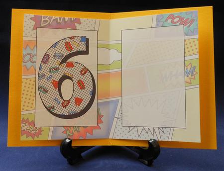 6 Today Comic Book Birthday A5 Insert by Michelle Chivers