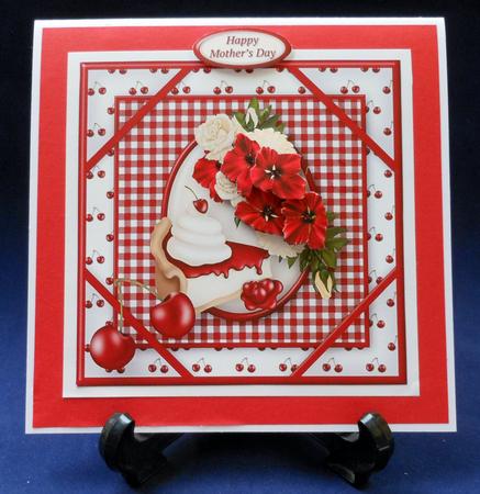 Cherry Pie Corner Frame Card by Michelle Chivers