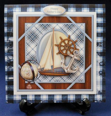 Sail Away Corner Frame Card by Michelle Chivers