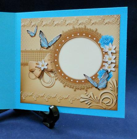 Beautiful Baby Blue Card Insert by Michelle Chivers