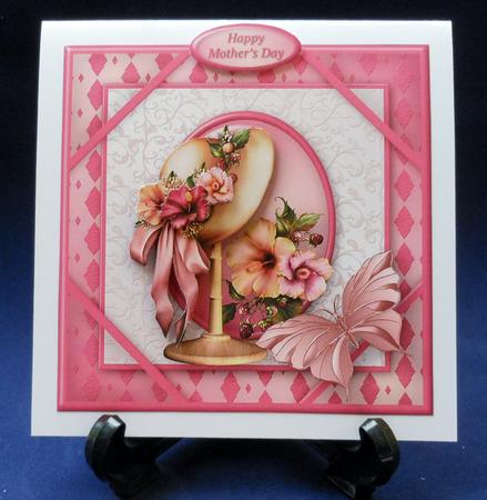 Summer Hat Corner Frame Card by Michelle Chivers