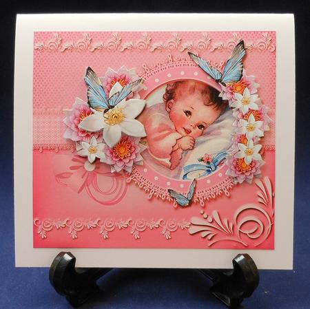 Sweetest Baby Decoupage Card Topper by Michelle Chivers