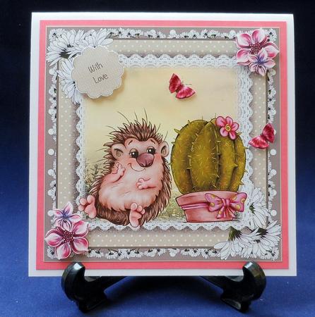 The Perfect Match Cute Card Topper by Michelle Chivers