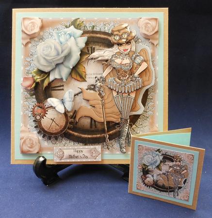 Lady Victoria - Steampunk Card Front Kit by Michelle Chivers