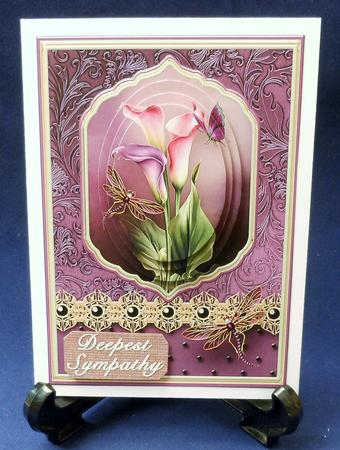 Calla Lilies Card Front by Michelle Chivers