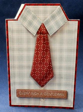 Cut and Fold Male Card Shirt by Michelle Chivers