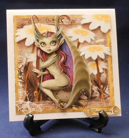 Dragonfae and Daisies Card Front Kit by Michelle Chivers