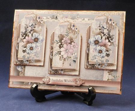 Selection of Florals Panel Card and Toppers by Michelle Chivers