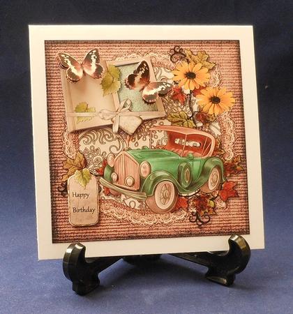 Male Card Vintage Car by Michelle Chivers