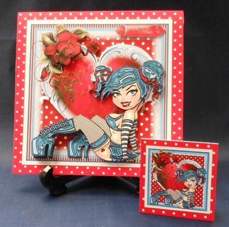 Beautiful Delores D'ammage Card Front Kit by Michelle Chivers