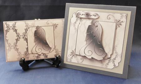 Elegant Silver Wedding Couple by Michelle Chivers