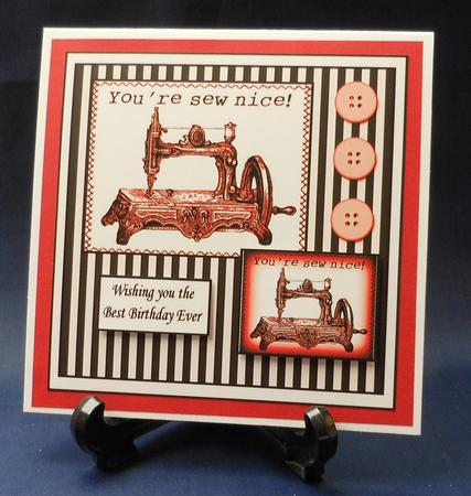 You're Sew Nice Sepia by Michelle Chivers