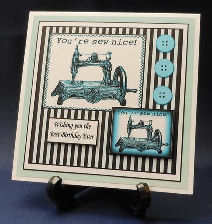 You're Sew Nice Turquoise by Michelle Chivers