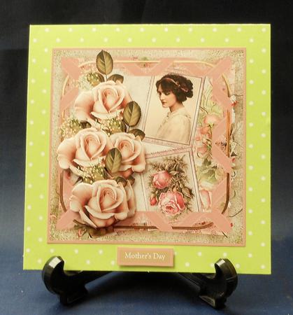 Rose and Sweet Memories Card with Decoupage by Michelle Chivers