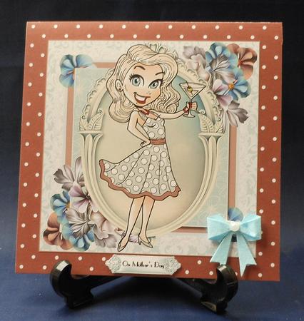 Chin Chin Darling! Quick Card Topper by Michelle Chivers
