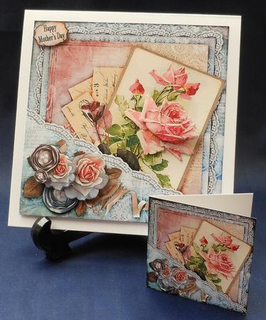 Who Loves Roses Cardtopper with Inlet 208 by Michelle Chivers