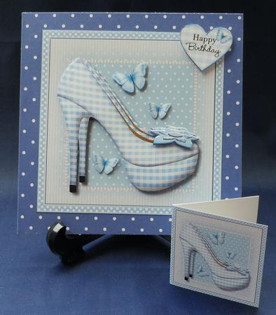 Blue Gingham Shoes Mini Kit by Michelle Chivers
