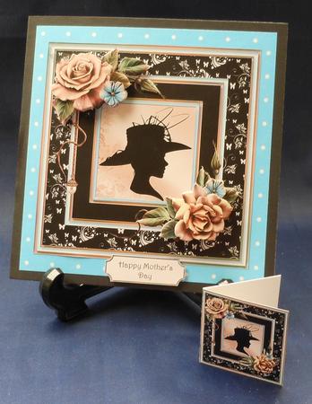 Silhouette & Champagne Roses Mini Kit by Michelle Chivers