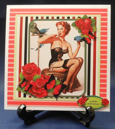 Charmed Two Decoupage Card Front by Michelle Chivers