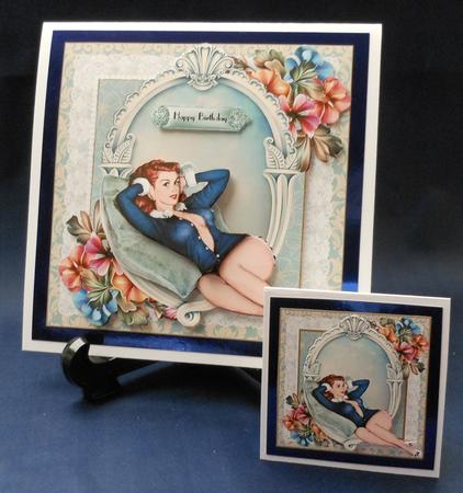 The Beautiful Pin Up Red Card Front Kit by Michelle Chivers