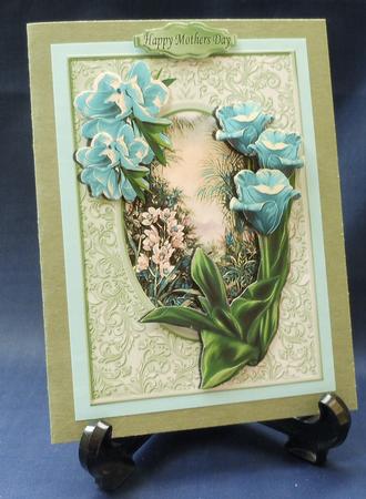 Beautiful Garden of Turq Shades of Summer Flowers by Michelle Chivers