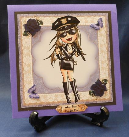 Hot Fuzz Quick Card Topper by Michelle Chivers