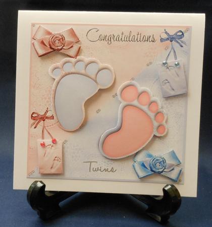 Twins One of Each Footprints by Michelle Chivers