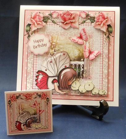 Cute Fairy Kisses Card Front Kit by Michelle Chivers