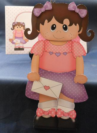 3D on the Shelf Card Kit - Little Ethnic Girl Hannah by Michelle Chivers