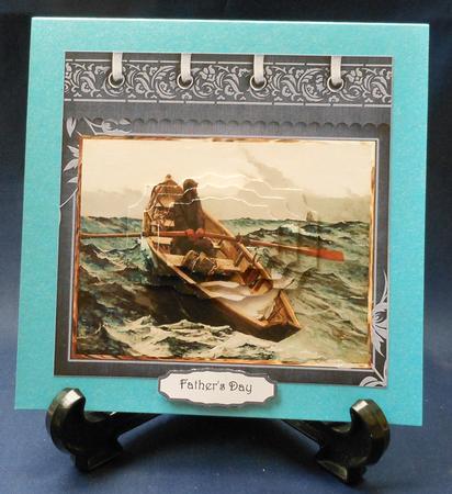 Fog Warning with Fishing Boat Card by Michelle Chivers