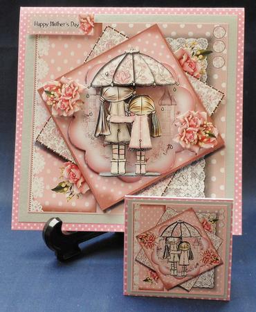 Cute April Showers Card Front Kit by Michelle Chivers