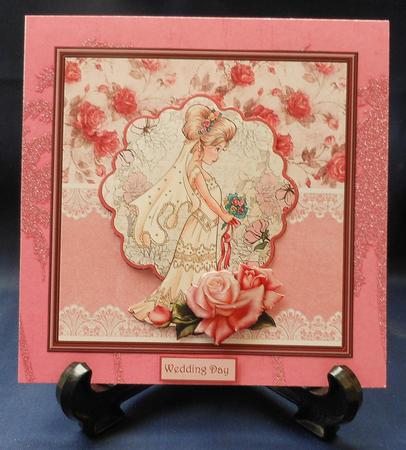Here Comes the Bride Card with Decoupage by Michelle Chivers