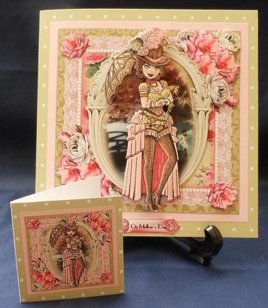 Beautiful Paige Parasol Card Front Kit by Michelle Chivers