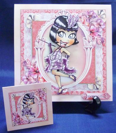 The Little Flapper Card Front Kit by Michelle Chivers