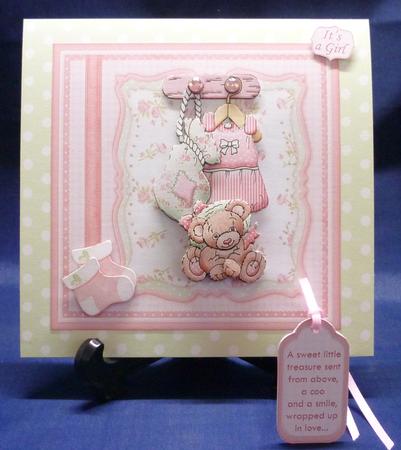 Baby Girl Accessories 8x8 Mini Kit & Decoupage by Michelle Chivers