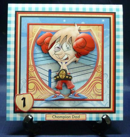 Boxing Champ 8x8 Mini Kit & Decoupage by Michelle Chivers