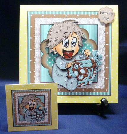 Birthday Boy Card Front Kit by Michelle Chivers
