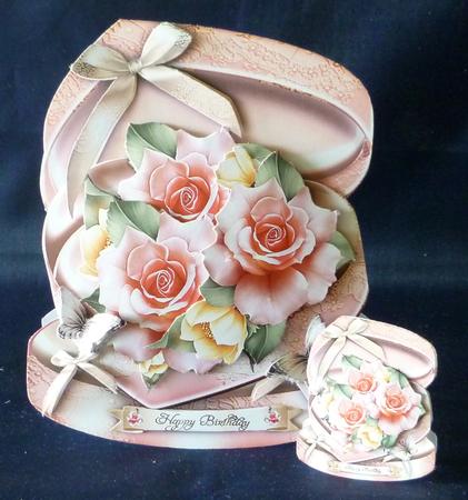 Soft Rose Gift Box with Roses by Michelle Chivers