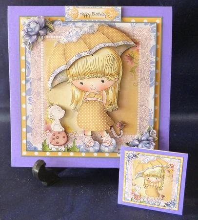 Penny's Friend Card Front Kit by Michelle Chivers