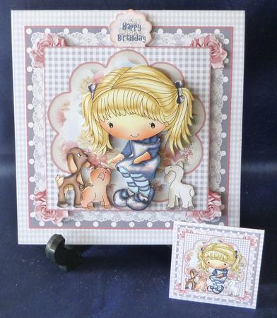 Penny's Petting Pals Card Front Kit by Michelle Chivers
