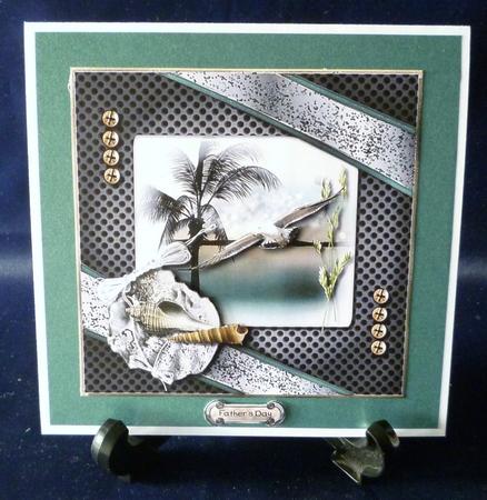 Sea Scape Card Topper 2 by Michelle Chivers