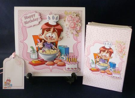 8x8 Birthday Cake Made with Love Mini Kit by Michelle Chivers