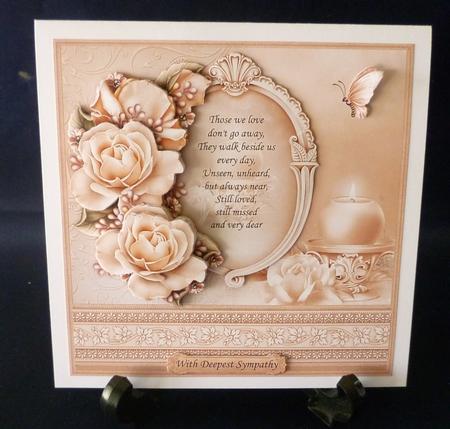 Sympathy Those We Love Verse & Decoupage 8x8 Mini Kit by Michelle Chivers
