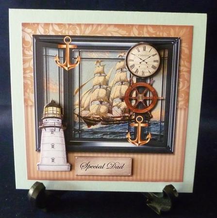 Window Nautical Male Card by Michelle Chivers