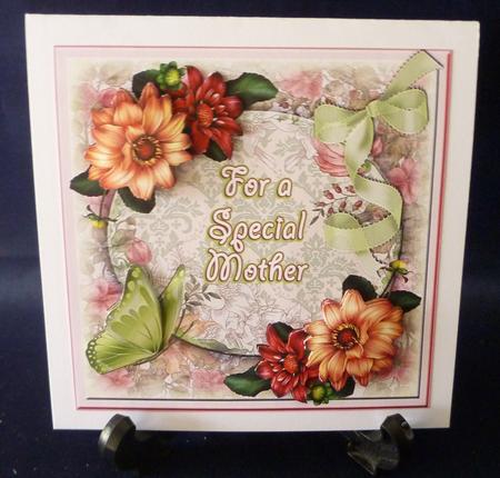 Mothers Day - Dahlias and Ribbons #3 by Michelle Chivers