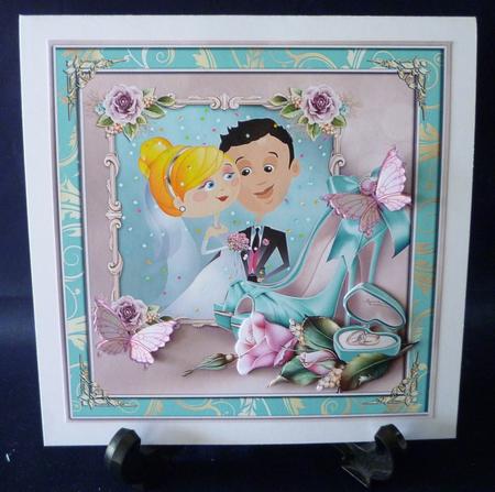 Mr. and Mrs. Bonde 8x8 Confetti by Michelle Chivers