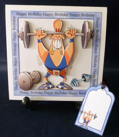 8x8 Wieghtlifter Birthday Mini Kit by Michelle Chivers